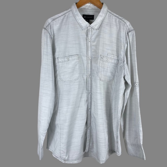 INC International Concepts 100% Cotton Long Sleeve with Front Pockets in XXL - Picture 2 of 11